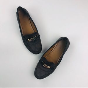 Dark brown coach loafers